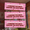 Home To My Cat Magnetic Bumper Sticker