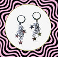 Celestial Star Huggie Hoop Earrings