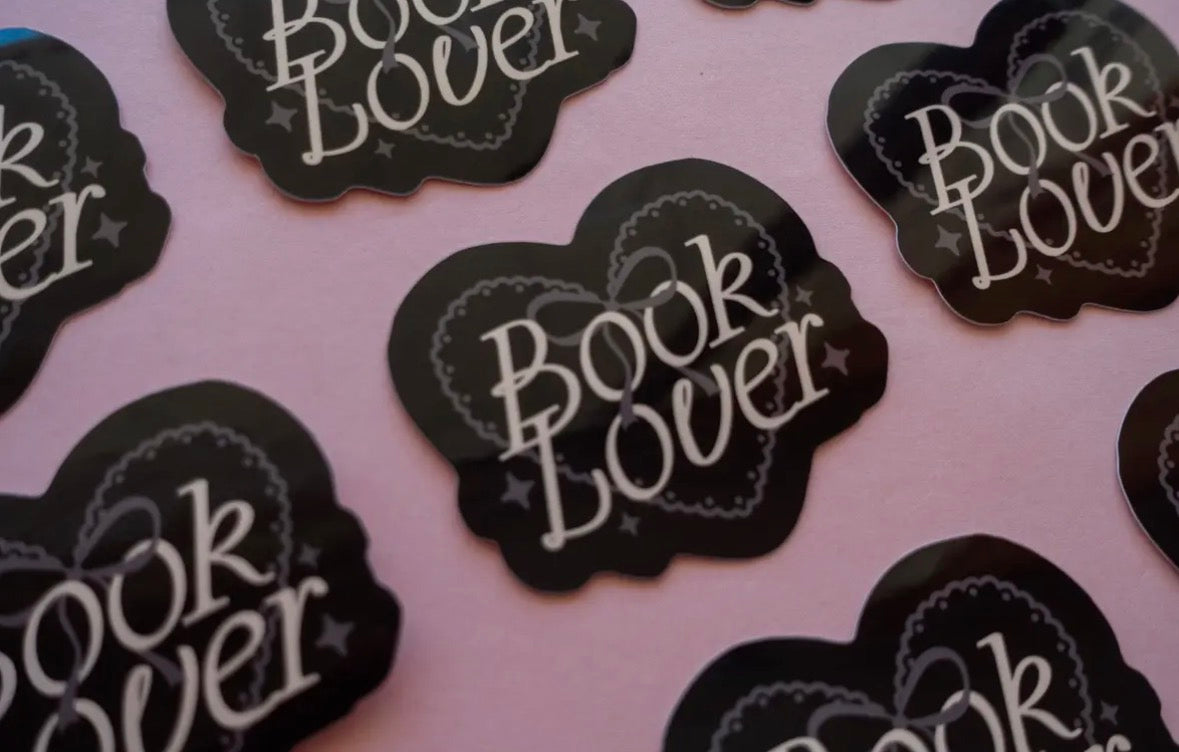 Book Lover Heart Sticker