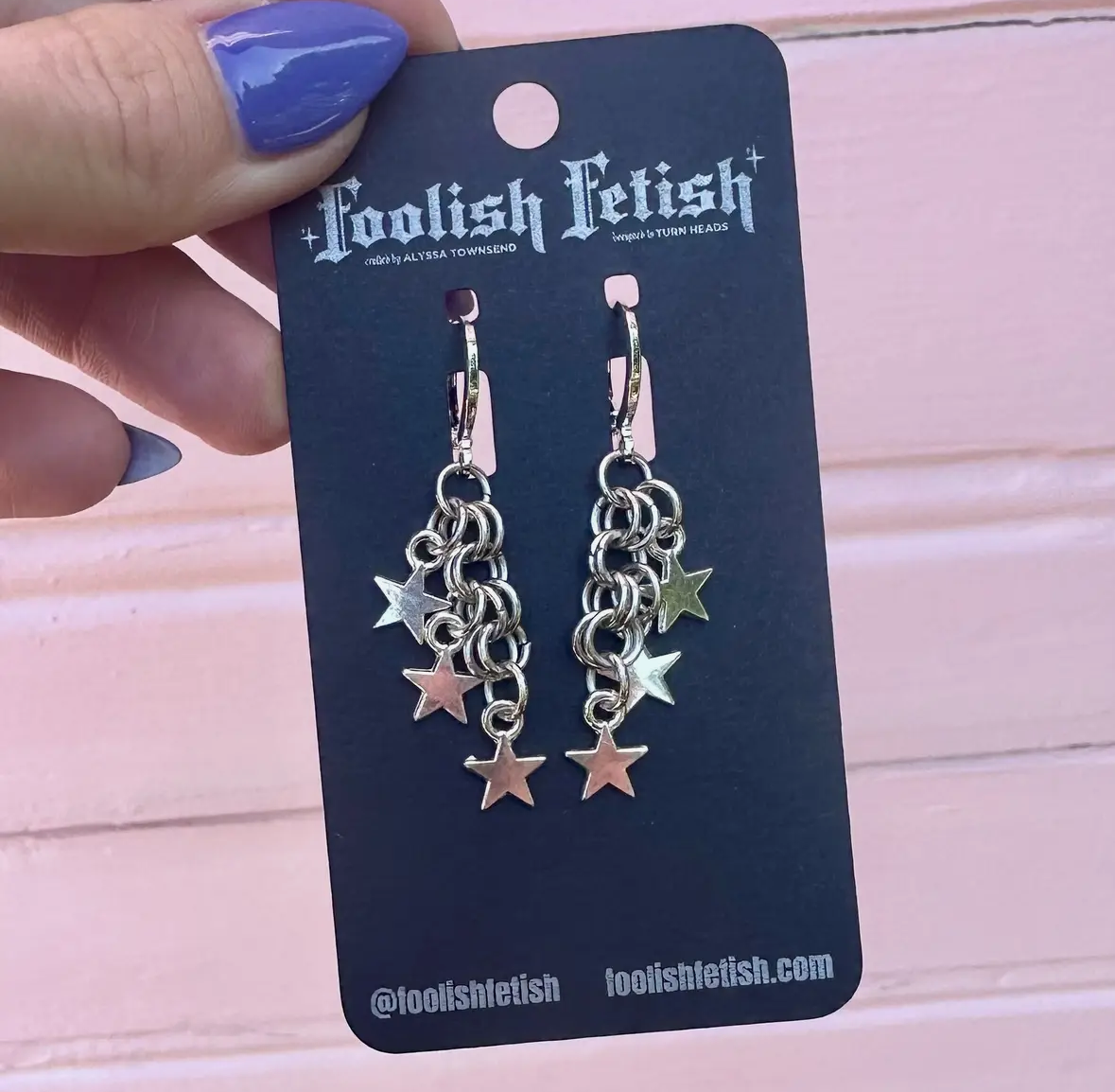 Celestial Star Huggie Hoop Earrings